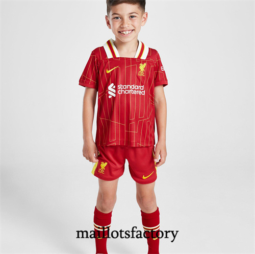 Maillotsfactory 3186 Maillot du Liverpool Enfant 2024/25 Domicile Rouge