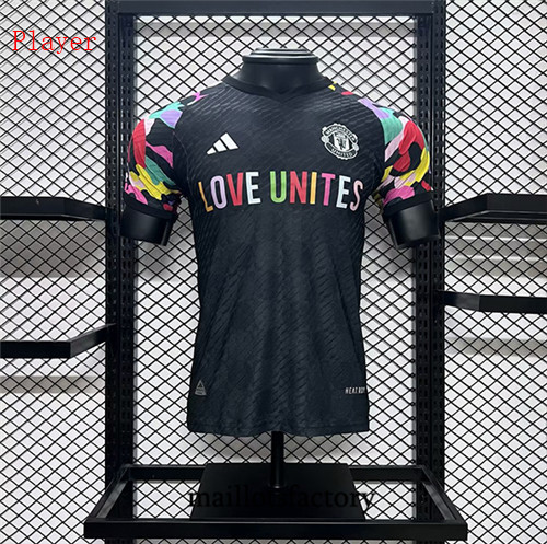 Maillotsfactory 3536 Maillot du Player Manchester United 2024/25 pre-match Training Noir