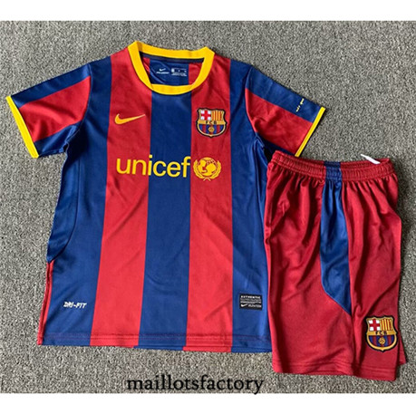 Maillotsfactory 3199 Maillot du Retro Barcelone Enfant 2010-11 Domicile