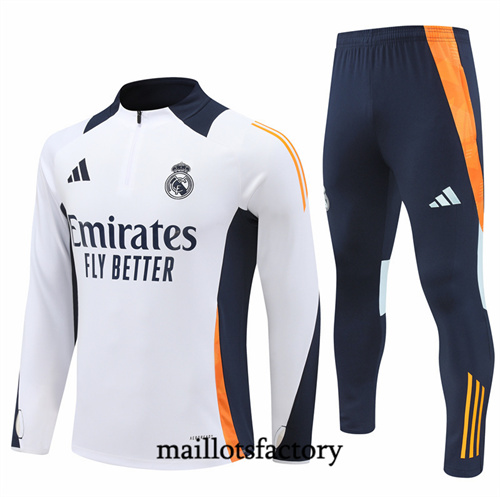 Grossiste Survetement Real Madrid 2024/25 Blanc