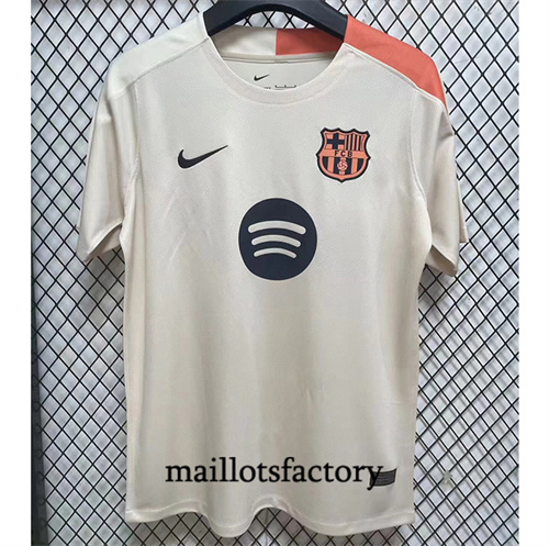 Nouveau Maillot du Barcelone 2024/25 Training beige