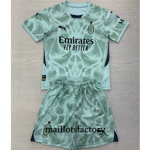 Nouveau Maillot du AC Milan Enfant 2024/25 Gardien De But Vert