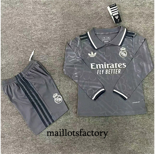 Soldes Maillot du Real Madrid Enfant 2024/25 Third Manche Longue