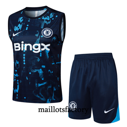 Grossiste Maillot du Chelsea Debardeur 2024/25 bleu royal