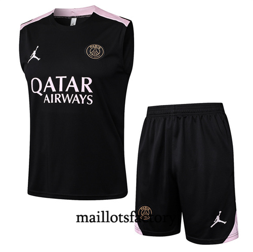 Site Maillot du Paris Saint Germain Debardeur 2024/25 noir