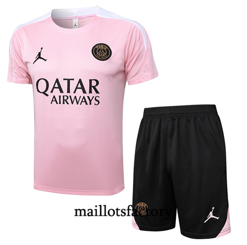 Grossiste Maillot du Paris Saint Germain + Shorts 2024/25 rose