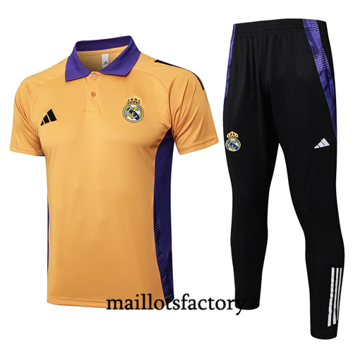 Achat Maillot du Real Madrid polo 2024/25 jaune