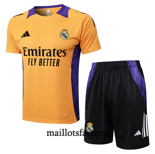 Grossiste Maillot du Real Madrid + Shorts 2024/25 orange