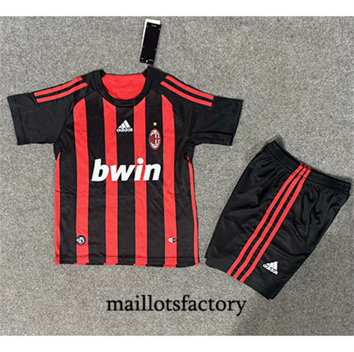 Nouveau Maillot du Retro AC Milan Enfant 2008-09 Domicile