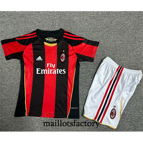 Soldes Maillot du Retro AC Milan Enfant 2010-11 Domicile
