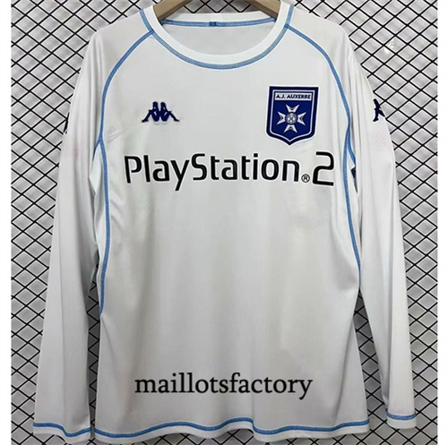 Nouveau Maillot du Retro AJ Auxerre 2003-04 Domicile Manche Longue