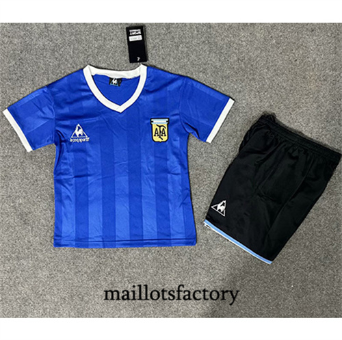 Soldes Maillot du Retro Argentine Enfant 1986 Exterieur