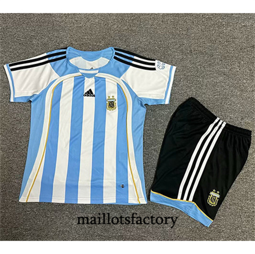 Nouveau Maillot du Retro Argentine Enfant 2006 Domicile