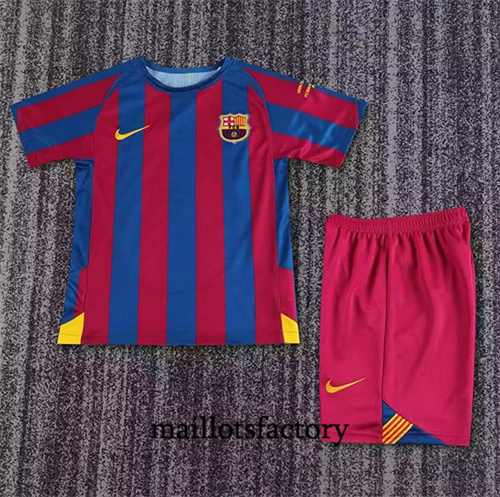 Grossiste Maillot du Retro UCL Barcelone Enfant 2005-06 Domicile
