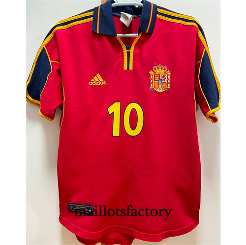 Soldes Maillot du Retro Espagne 2000 Domicile