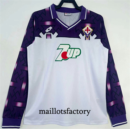 Nouveau Maillot du Retro Fiorentina 1992-93 Exterieur Manche Longue