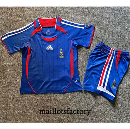 Soldes Maillot du Retro France Enfant 2006 Domicile