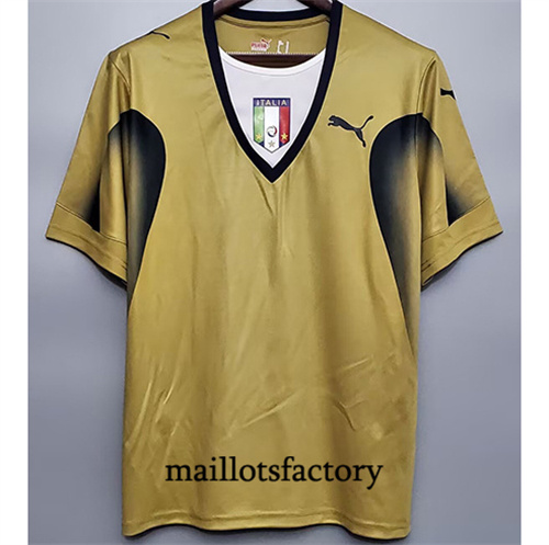 Achetez Maillot du Retro Italie 2006 Gardien De But Golden