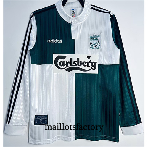 Site Maillot du Retro Liverpool 1995-96 Exterieur Manche Longue