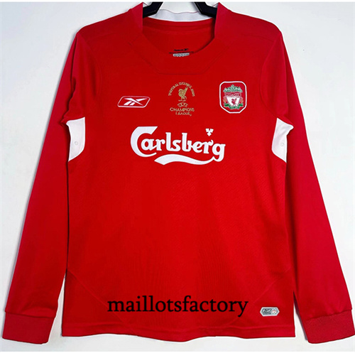 Grossiste Maillot du Retro Liverpool 2004-05 Domicile Manche Longue