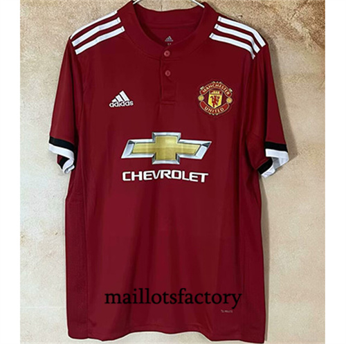 Site Maillot du Retro Manchester United 2017-18 Domicile
