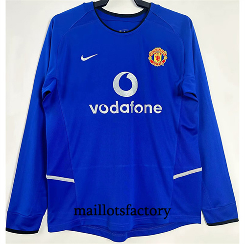 Grossiste Maillot du Retro Manchester United 2002-03 Third Manche Longue