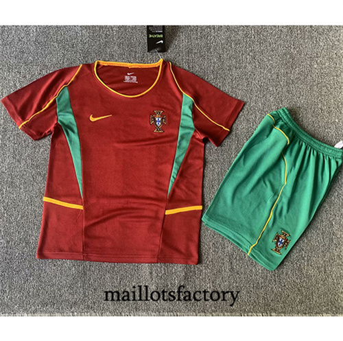 Site Maillot du Retro Portugal Enfant 2002 Domicile
