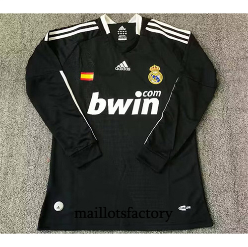 Site Maillot du Retro Real Madrid 2008-09 Third Manche Longue