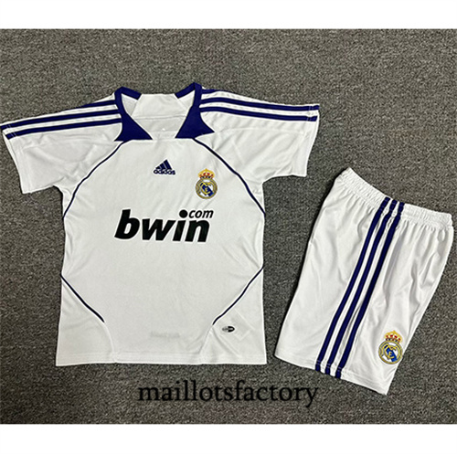 Site Maillot du Retro Real Madrid Enfant 2007-08 Domicile