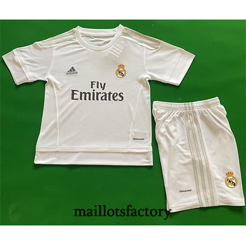 Achat Maillot du Retro Real Madrid Enfant 2015-16 Domicile