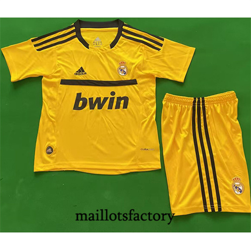 Soldes Maillot du Retro Real Madrid Enfant 2011-12 Jaune