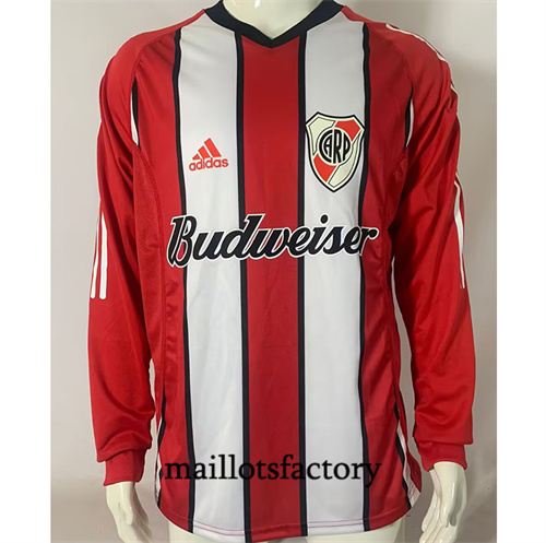 Site Maillot du Retro River Plate 2003-04 Exterieur Manche Longue Double-tier
