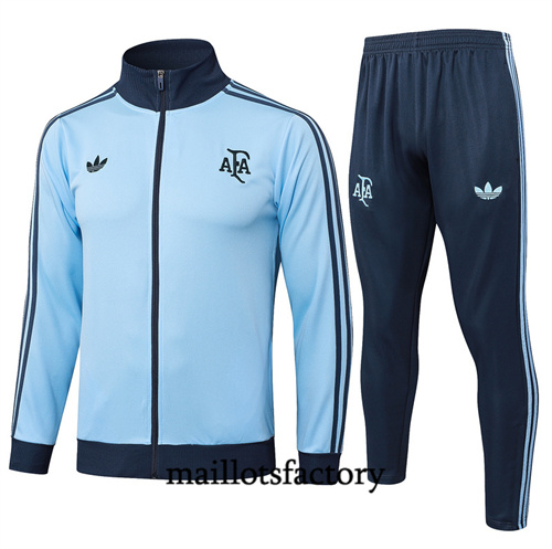 Soldes Veste Survetement Argentine 2024/25 bleu