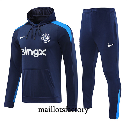 Achat Survetement Sweatshirt Chelsea à capuche 2024/25 bleu royal