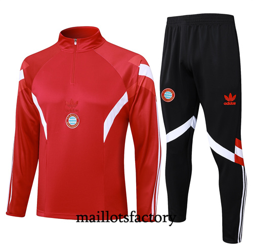 Soldes Survetement Enfant Bayern Munich 2024/25 rouge