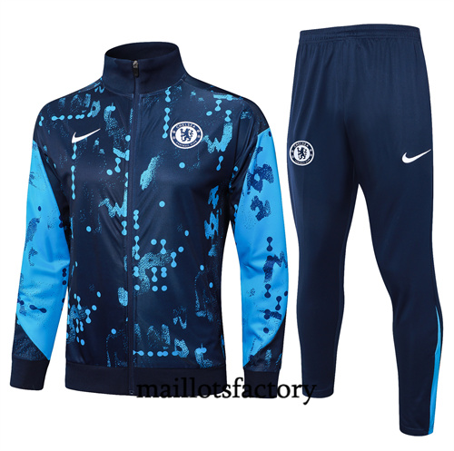 Soldes Veste Survetement Enfant Chelsea 2024/25 bleu royal