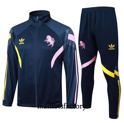 Soldes Veste Survetement Enfant Juventus 2024/25 bleu royal