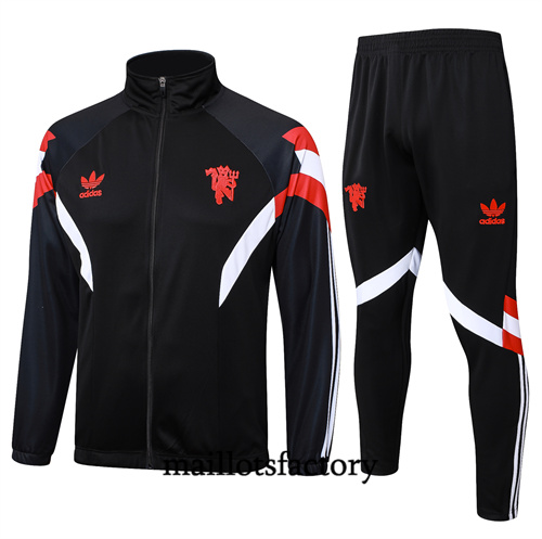 Achat Veste Survetement Enfant Manchester United 2024/25 noir