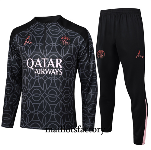 Soldes Survetement Enfant Paris Saint Germain 2024/25 noir