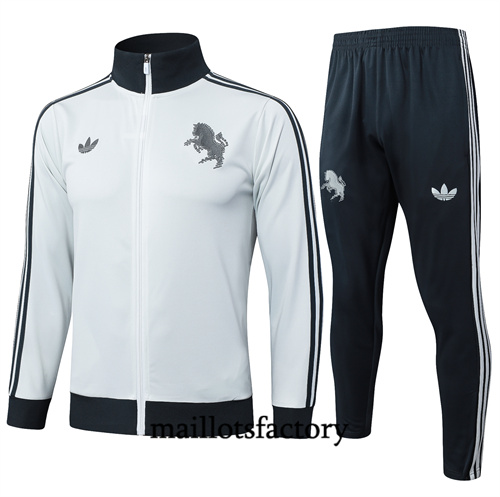 Soldes Veste Survetement Juventus 2024/25 gris clair