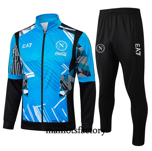 Site Veste Survetement Naples 2024/25 bleu