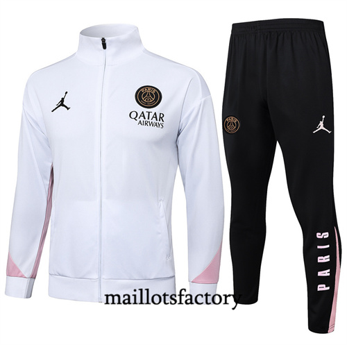 Nouveau Veste Survetement Paris Saint Germain 2024/25 Blanc