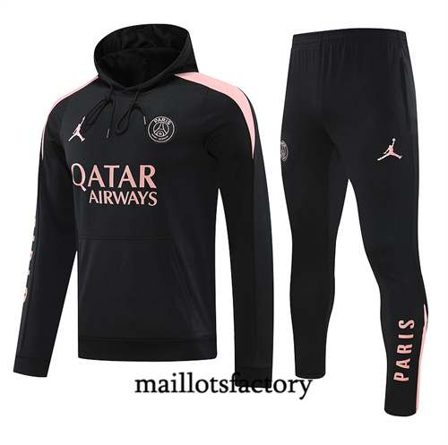 Achat Survetement Sweatshirt Paris Saint Germain à capuche 2024/25 noir