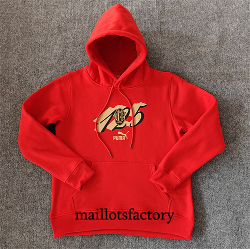 Achetez Veste Sweat A Capuche AC Milan anniversaire 2024/25 rouge