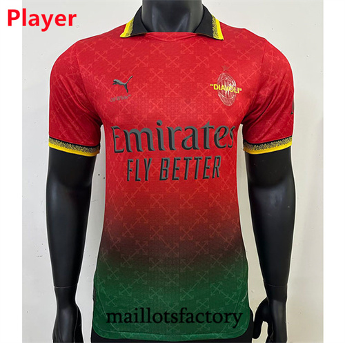 Maillot du AC Milan Player 2024/25 co-branded Rouge