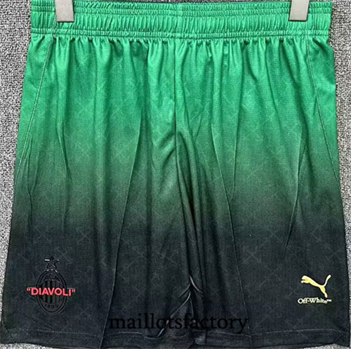 Maillot du AC Milan Short 2025/26 co-marqué Vert