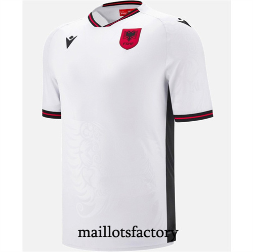 Maillot du Albanie 2025/26 Exterieur Blanc