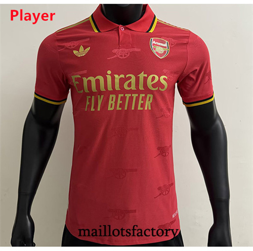 Maillot du Arsenal Player 2025/26 lapel Rouge
