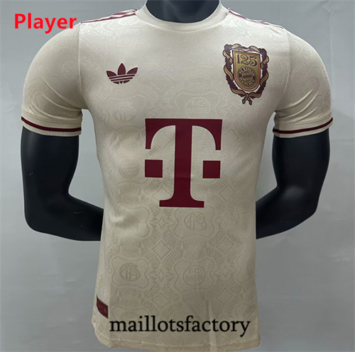 Maillot du Bayern Munich Player 2025/26 120e anniversaire Jaune
