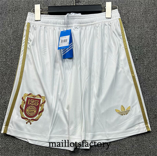 Maillot du Bayern Munich Short 2025/26 125e ​​anniversaire Blanc